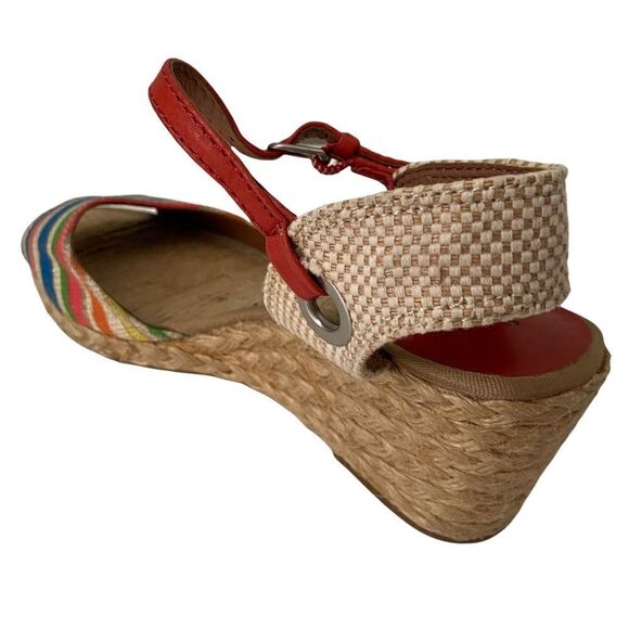 Lucky Brand Kyndra Multi-Color Espadrille Wedge Sandal in Size 8M - Picture 4 of 12